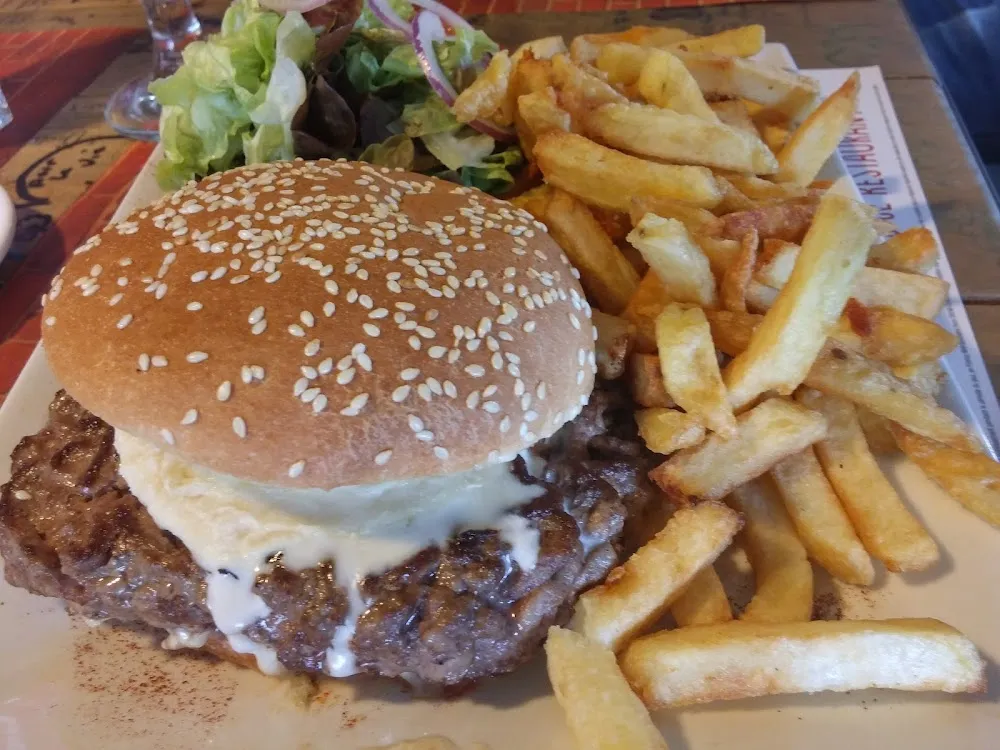 Burger Avec Steack Du Boucher
